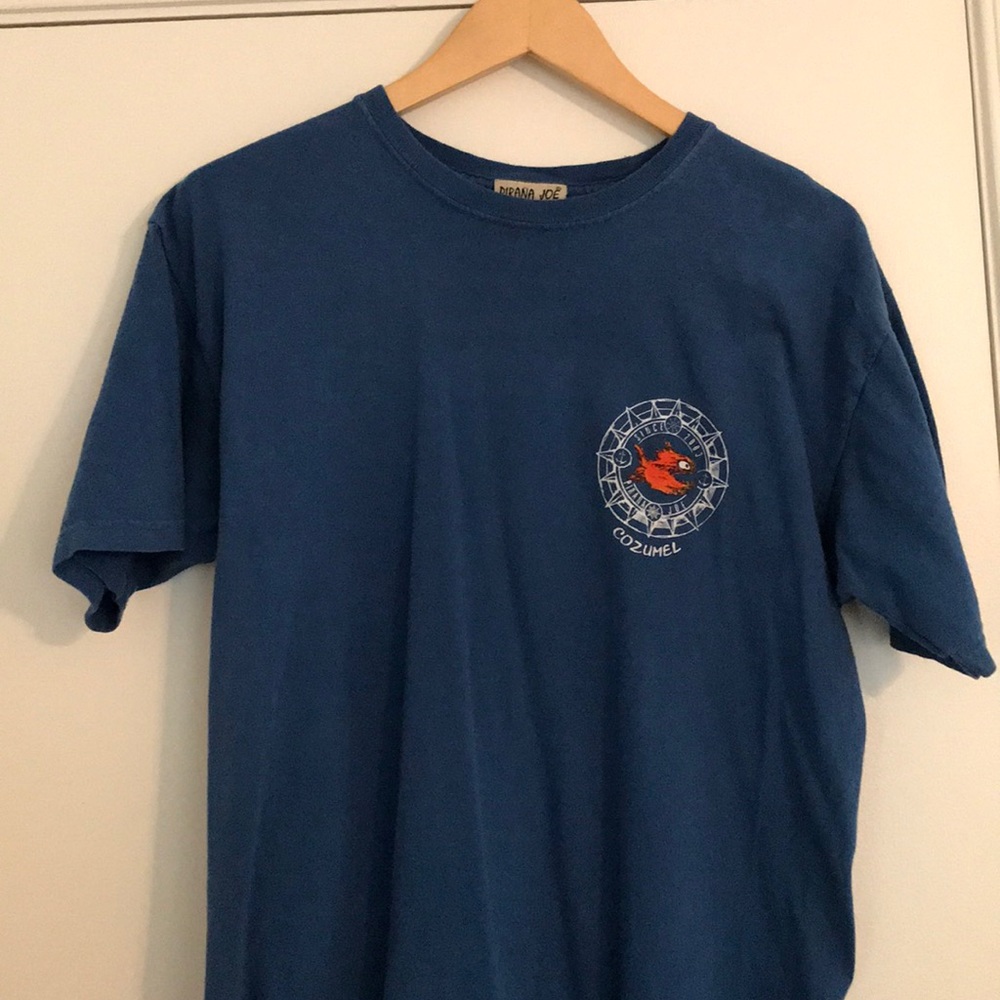 Blue Cozumel Pirana Joe T-Shirt